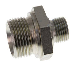 G 1'' x G 1/2'' Zinc plated Steel Double Nipple 345 Bar - Hydraulic