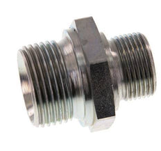 G 1'' x G 3/4'' Zinc plated Steel Double Nipple 345 Bar - Hydraulic