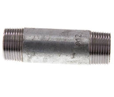 R 1'' Zinc plated Steel Double Pipe Nipple 50 Bar DIN 2982 - 100mm [2 Pieces]