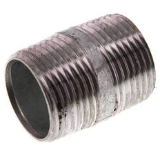 R 1'' Zinc plated Steel Double Pipe Nipple 50 Bar DIN 2982 - 40mm [5 Pieces]