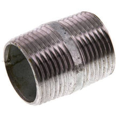 R 1'' Zinc plated Steel Double Pipe Nipple 50 Bar DIN 2982 - 40mm [5 Pieces]