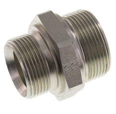 G 1 1/2'' x G 1 1/4'' Zinc plated Steel Double Nipple 315 Bar - Hydraulic