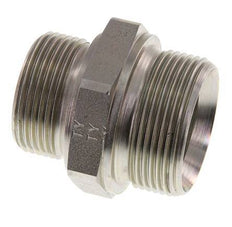 G 1 1/2'' x G 1 1/4'' Zinc plated Steel Double Nipple 315 Bar - Hydraulic