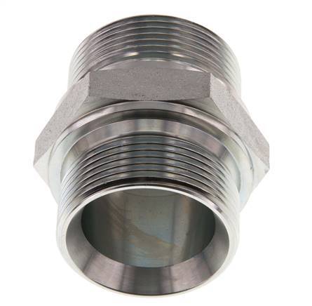 G 1 1/2'' Zinc plated Steel Double Nipple 315 Bar - Hydraulic