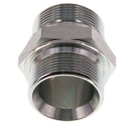G 1 1/2'' Zinc plated Steel Double Nipple 315 Bar - Hydraulic