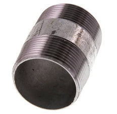 R 1 1/2'' Zinc plated Steel Double Pipe Nipple 50 Bar DIN 2982 - 60mm [2 Pieces]