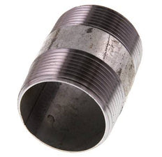 R 1 1/2'' Zinc plated Steel Double Pipe Nipple 50 Bar DIN 2982 - 60mm [2 Pieces]