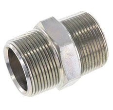 1 1/4'' NPT Zinc plated Steel Double Nipple 80 Bar - Hydraulic