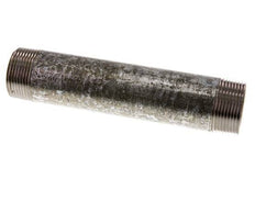 R 1 1/4'' Zinc plated Steel Double Pipe Nipple 50 Bar DIN 2982 - 180mm [2 Pieces]