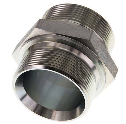 G 2'' Zinc plated Steel Double Nipple 160 Bar - Hydraulic