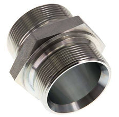 G 2'' Zinc plated Steel Double Nipple 160 Bar - Hydraulic