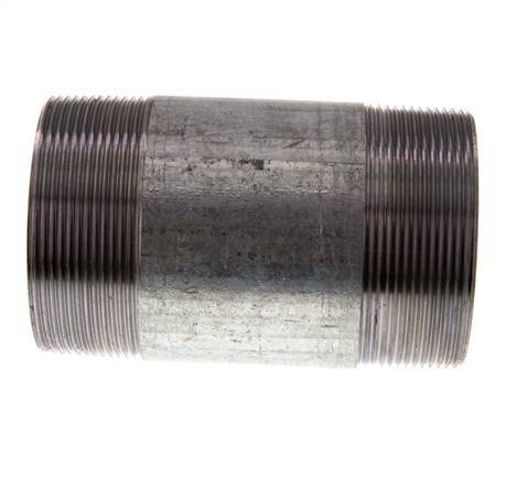 R 2 1/2'' Zinc plated Steel Double Pipe Nipple 50 Bar DIN 2982 - 120mm