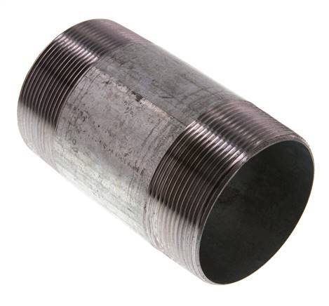 R 2 1/2'' Zinc plated Steel Double Pipe Nipple 50 Bar DIN 2982 - 120mm