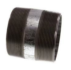 R 3'' Zinc plated Steel Double Pipe Nipple 50 Bar DIN 2982 - 80mm