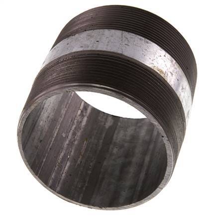 R 3'' Zinc plated Steel Double Pipe Nipple 50 Bar DIN 2982 - 80mm