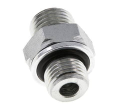 UNF 9/16''-18 x G 1/4'' Zinc plated Steel Double Nipple ORFS 630 Bar - Hydraulic