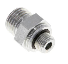 UNF 9/16''-18 x G 1/8'' Zinc plated Steel Double Nipple ORFS 630 Bar - Hydraulic