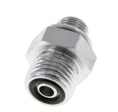 UNF 9/16''-18 x G 1/8'' Zinc plated Steel Double Nipple ORFS 630 Bar - Hydraulic