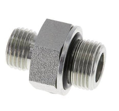 UNF 9/16''-18 x G 3/8'' Zinc plated Steel Double Nipple ORFS 630 Bar - Hydraulic