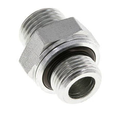 UN 11/16''-16 x G 3/8'' Zinc plated Steel Double Nipple ORFS 630 Bar - Hydraulic