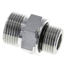 UNS 1''-14 x G 1/2'' Zinc plated Steel Double Nipple ORFS 400 Bar - Hydraulic
