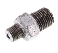 R 1/4'' x R 1/8'' Zinc plated Cast iron Double Nipple 25 Bar