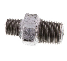 R 1/4'' x R 1/8'' Zinc plated Cast iron Double Nipple 25 Bar