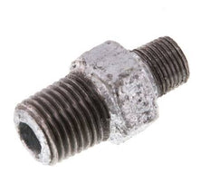 R 1/4'' x R 1/8'' Zinc plated Cast iron Double Nipple 25 Bar