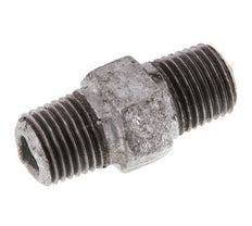 R 1/4'' Zinc plated Cast iron Double Nipple 25 Bar [2 Pieces]