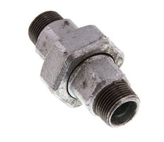 R 3/4'' Zinc plated Cast iron Double Nipple 3-pieces with Conically sealing 25 Bar
