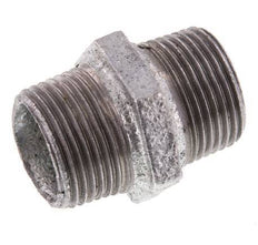 R 1'' Zinc plated Cast iron Double Nipple 25 Bar [2 Pieces]