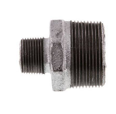 R 1 1/2'' x R 3/4'' Zinc plated Cast iron Double Nipple 25 Bar