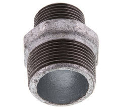 R 1 1/4'' x R 1'' Zinc plated Cast iron Double Nipple 25 Bar