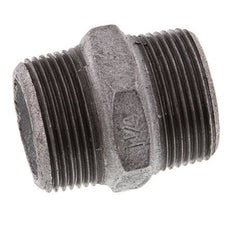 R 1 1/4'' Zinc plated Cast iron Double Nipple 25 Bar [2 Pieces]