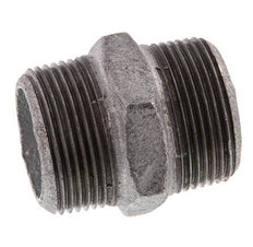 R 1 1/4'' Zinc plated Cast iron Double Nipple 25 Bar [2 Pieces]