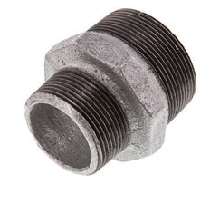 R 2'' x R 1 1/2'' Zinc plated Cast iron Double Nipple 25 Bar