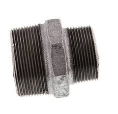 R 2'' x R 1 1/2'' Zinc plated Cast iron Double Nipple 25 Bar