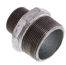 R 2'' x R 1 1/4'' Zinc plated Cast iron Double Nipple 25 Bar