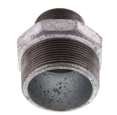 R 2'' x R 1 1/4'' Zinc plated Cast iron Double Nipple 25 Bar