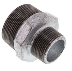 R 2'' x R 1 1/4'' Zinc plated Cast iron Double Nipple 25 Bar