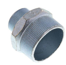 R 2 1/2'' x R 1 1/2'' Zinc plated Cast iron Double Nipple 25 Bar