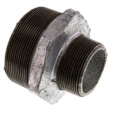 R 3'' x R 2'' Zinc plated Cast iron Double Nipple 25 Bar