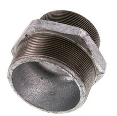 R 3'' x R 2 1/2'' Zinc plated Cast iron Double Nipple 25 Bar