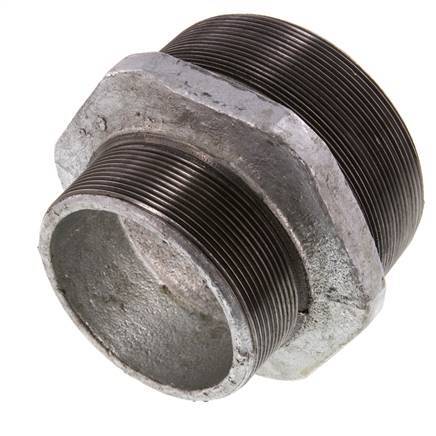 R 4'' x R 3'' Zinc plated Cast iron Double Nipple 25 Bar