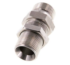 G 3/4'' Stainless steel Bulkhead Double nipple 325 Bar - Hydraulic