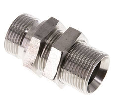 G 1'' Stainless steel Bulkhead Double nipple 225 Bar - Hydraulic