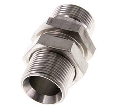 G 1'' Stainless steel Bulkhead Double nipple 225 Bar - Hydraulic