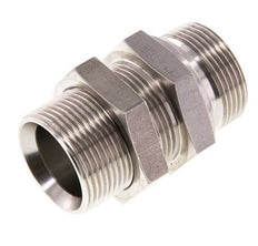 G 1 1/4'' Stainless steel Bulkhead Double nipple 190 Bar - Hydraulic