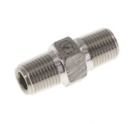 1/8'' NPT Stainless steel Double Nipple 16 Bar [2 Pieces]