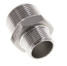 3/4'' NPT x 1'' NPT Stainless steel Double Nipple 16 Bar